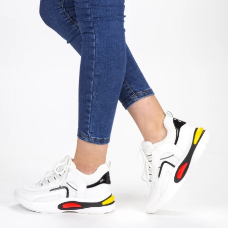 Sportske cipele s platformom za žene SZ199 Bijela | Mei