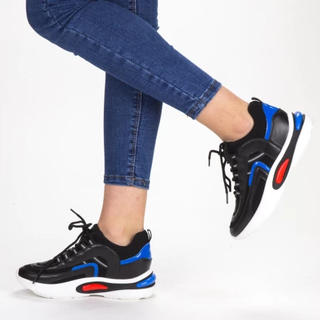 Sportske cipele s platformom za žene SZ199 Crna | Mei