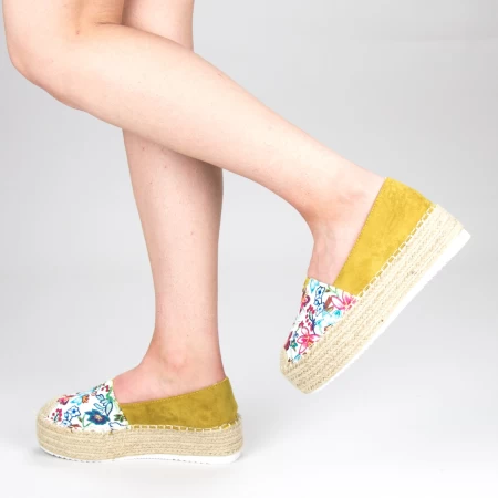 Ženske casual cipele s platformom FS6 Žuta | Mei