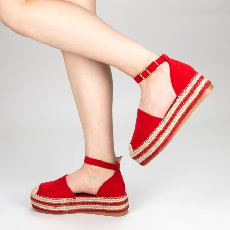 Ženske casual cipele s platformom FS3 Crvena | Mei