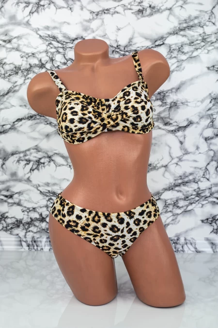 2-dijelni ženski kupaći kostim L26 Leopard Bež | Meina
