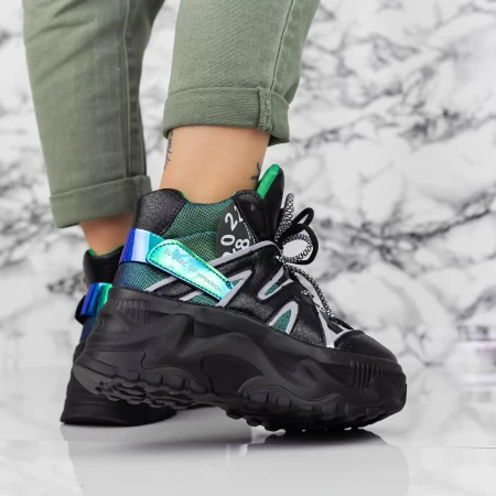 Sportske cipele s platformom za žene 2WL93 Crna | Mei