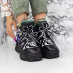 Sportske cipele s platformom za žene 2WL93 Crna | Mei