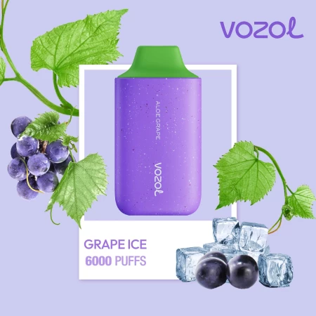 Elektronska nargila za jednokratnu upotrebu STAR6000 ALOE GRAPE | VOZOL