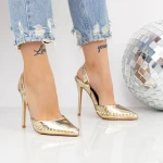 Cipele s tankom petom 2KV79 Zlatna | Mei