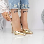 Cipele s tankom petom 2KV79 Zlatna | Mei