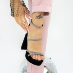 Sandale s debelom petom i platformom za žene 2XKK77 Crna | Mei