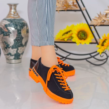 Casual cipele za žene MX155 Crna-Narančasta | Mei