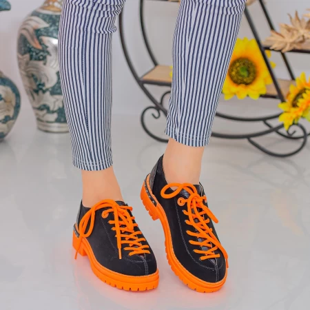 Casual cipele za žene MX155 Crna-Narančasta | Mei