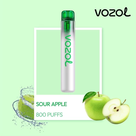 Elektronska nargila za jednokratnu upotrebu NEON800 SOUR APPLE | VOZOL