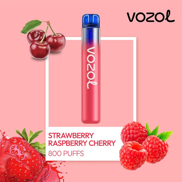 Elektronska nargila za jednokratnu upotrebu NEON800 STRAWBERRY RASPBERRY CHERRY | VOZOL