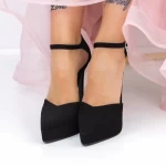 Cipele s tankom petom i platformom 3XKK9 Crna | Mei