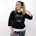 Bluza za žene MDG-24-1303 Crna | Kikiriki