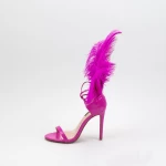 Sandale s tankom petom za žene XKK232 Ružičasta | Mei