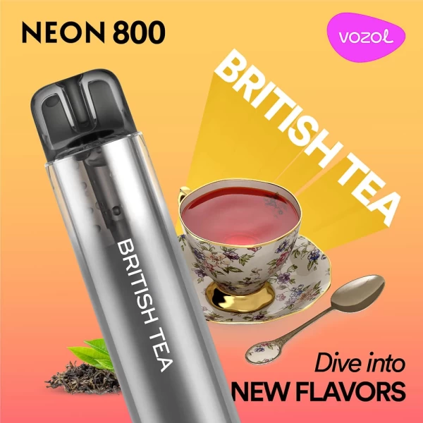 Elektronička cigareta za jednokratnu upotrebu NEON800 BRITISH TEA | VOZOL