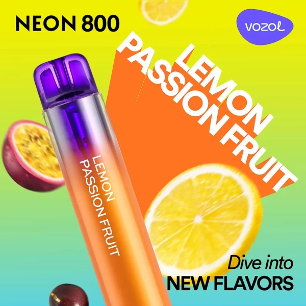 Elektronička cigareta za jednokratnu upotrebu NEON800 LEMON PASSION FRUIT | VOZOL