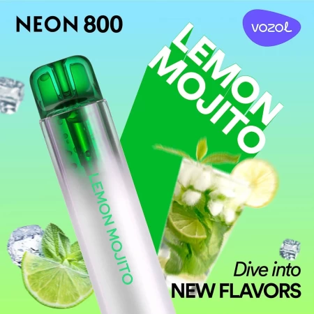 Elektronička cigareta za jednokratnu upotrebu NEON800 LEMON MOJITO | VOZOL