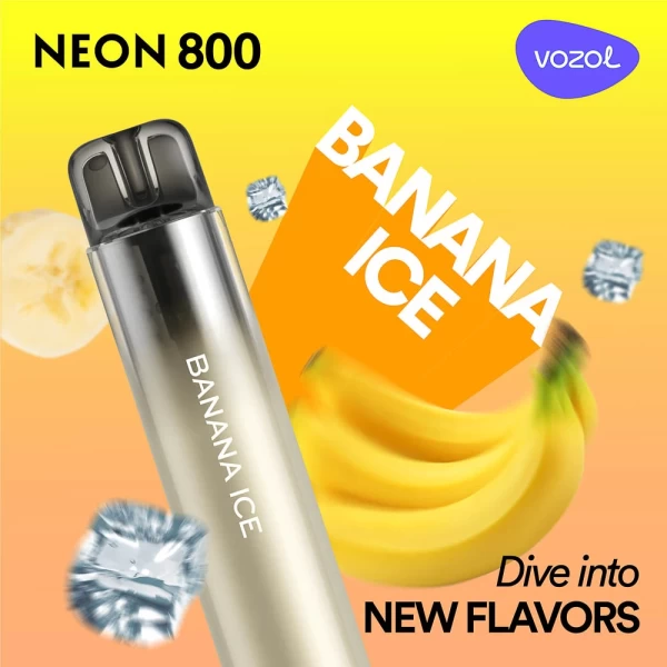 Elektronička cigareta za jednokratnu upotrebu NEON800 BANANA ICE | VOZOL