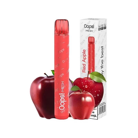 Elektronička cigareta za jednokratnu upotrebu OOPS! MESH RED APPLE | OOPS