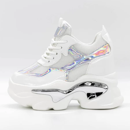 Sportske cipele s platformom za žene 3WL132 Bijela | Mei