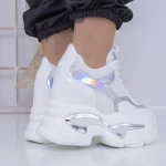 Sportske cipele s platformom za žene 3WL132 Bijela | Mei