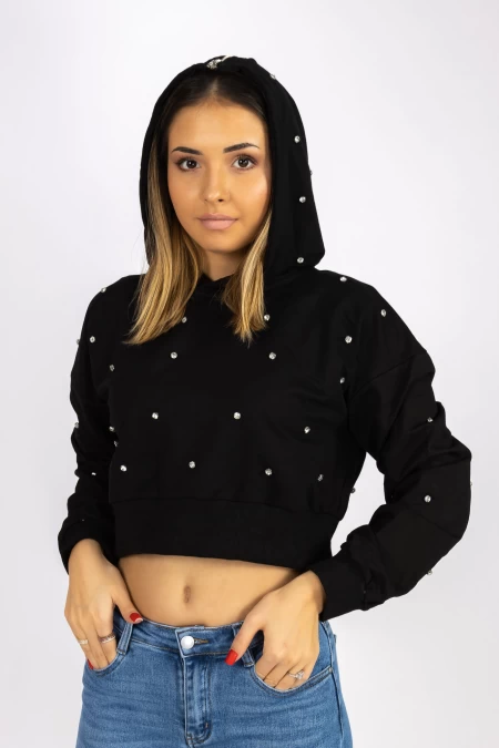 Hoodie za žene NG3288 Crna | Kikiriki