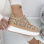 Tenisice za žene 3WL198 Beige Leopard | Mei