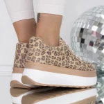 Tenisice za žene 3WL198 Beige Leopard | Mei