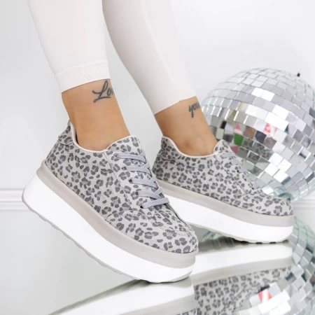 Tenisice za žene 3WL198 Grey Leopard | Mei