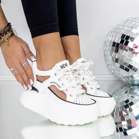 Sportske cipele s platformom za žene 3WL100 Bijela | Mei