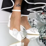 Cipele s debelom petom 3XKK132 Bijela | Mei