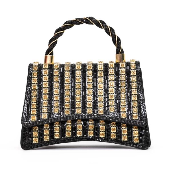 Torba u ruci 040 Crna-Zlatna | Mei