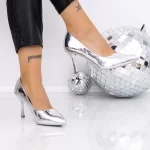 Pantofi Stiletto 3AXKK201 SILVER | MEI