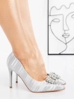 Pantofi Stiletto 66-S23 SILVER | GALLEVANI