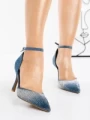 Pantofi Stiletto G1715 BLUE | GALLEVANI