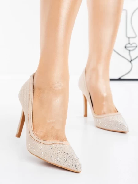 Pantofi Stiletto 2681 BEIGE | GALLEVANI