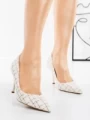 Pantofi Stiletto G1716 WHITE | GALLEVANI