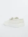 Mocasini Barbati din piele naturala 5NXE36 ALL WHITE | MEI