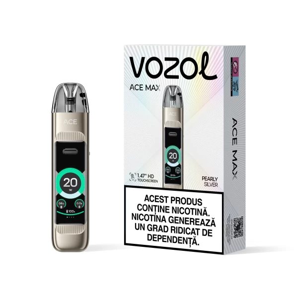 KIT ACE MAX Pod Carbon Pearly Silver | VOZOL