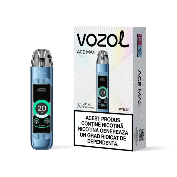 ACE MAX Carbon Sky Blue Pod KIT | VOZOL