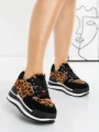 Pantofi Sport Dama din piele naturala 5WZ13 LEOPARD | PANTOFUL