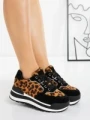 Pantofi Sport Dama din piele naturala 5WZ13 LEOPARD | PANTOFUL