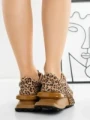 Pantofi Sport Dama din piele naturala 5WZ15 LEOPARD | PANTOFUL