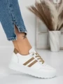 Sneakers Dama 981 WHITE-KHAKI | FASHION