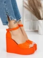 Sandale Dama cu Platforma 5SY13 ORANGE | MEI