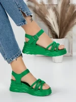 Sandale Dama cu Platforma 3H18 GREEN | MEI