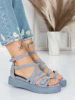 Sandale Dama cu Talpa Joasa 5H23 BLUE | MEI