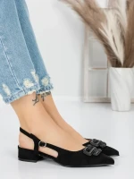 Pantofi cu Toc Gros 5YZ12 BLACK | MEI