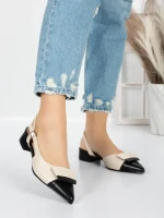 Pantofi cu Toc Gros 5YZ13 BLACK | MEI