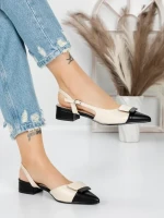 Pantofi cu Toc Gros 5YZ13 BLACK | MEI